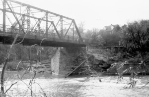 Old Dundas Street bridge after hazel