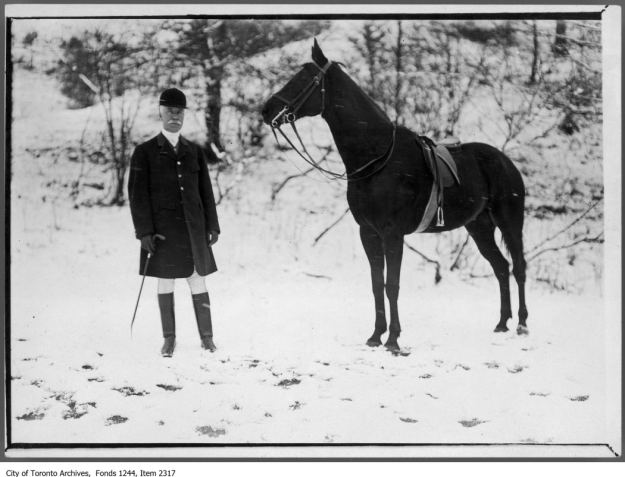 Joseph Kilgour and his hunter Twilight. - [ca. 1910]
