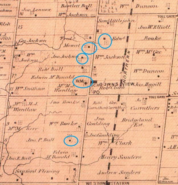 Downsview 1878 map revised